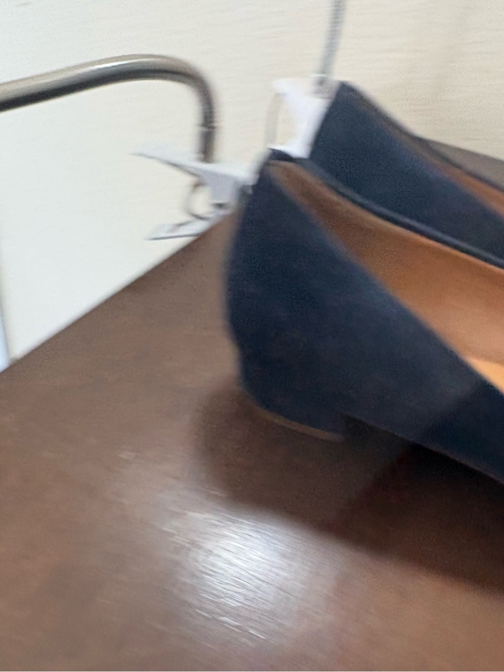 J. Crew Navy Suede Ballet Flats - Classic Women's Slip-Ons size 9 - Picture 3 of 4